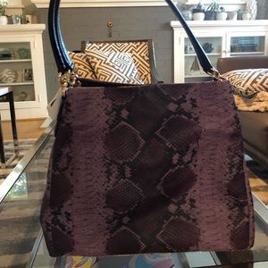 NWT $400 Coach Python Embossed Leather tote